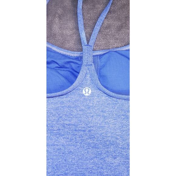 Lululemon Tank Top Womens Size 6 Blue Workout Yoga Running Gym Activewear C30-45 - Picture 5 of 8